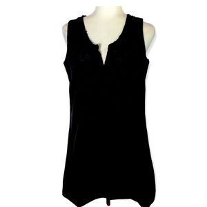 New Tercel/Nylon Sleeveless Black Dress